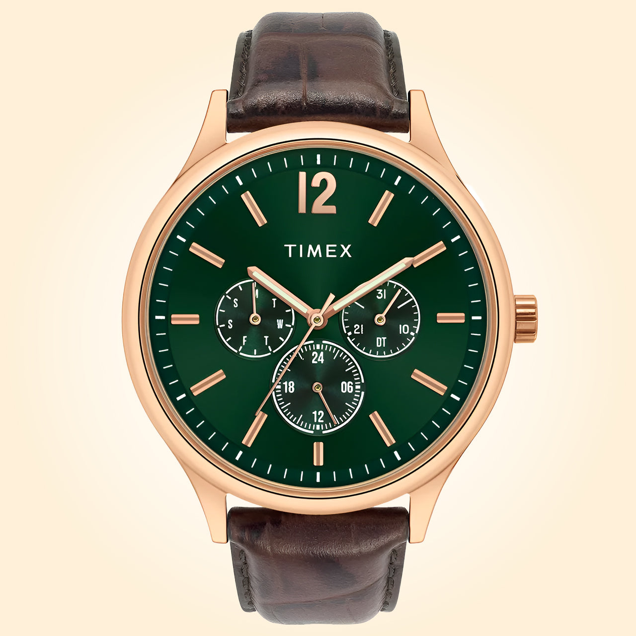 Timex Gents Watch With Leather Strap